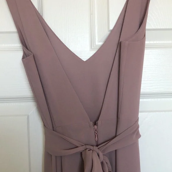 Show Me Your Mumu Jenn Maxi Dress ~ Neutral Mauve Chiffon - Picture 6 of 10